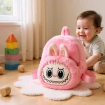 Sac à dos en peluche Labubu, idéal pour les sorties scolaires