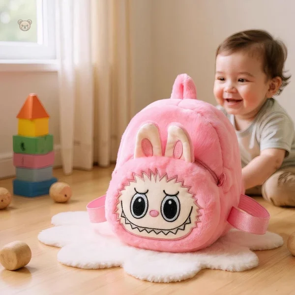 Sac à dos en peluche Labubu, idéal pour les sorties scolaires