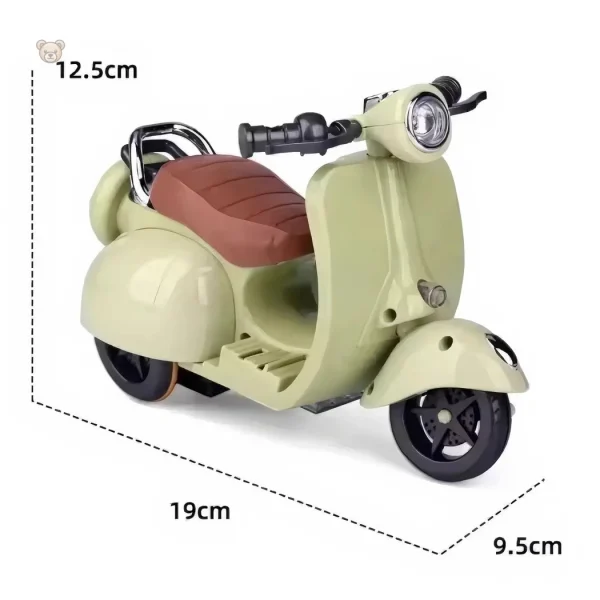 Peluche Labubu sur son scooter